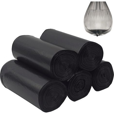 Sac Poubelle Noir - 120 L - Haute Résistance - Pour Extérieur Jardin Chantier Professionnel - Lot de 50 (1/5)