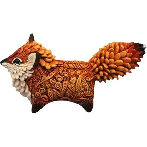 Figurine Renard - Décoration En Résine Pour Micro-Paysage - Bureau Étagère Chevet - Lot De 1