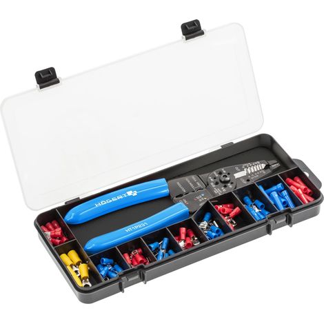 Pince à sertir 0.5-6mm2 pour cosses à dénuder + connecteurs 86pcs en acier au carbone (1/5)