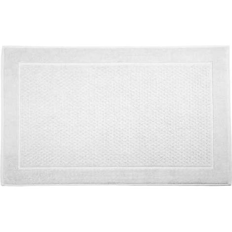 CALEFFI Tappeto Bagno in Cotone Sirena '99 CM. 45X60 Spugnissima Tinta Unita Bianco (1/2)