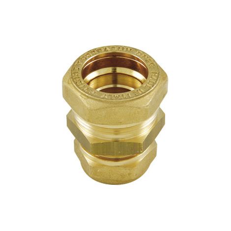 RACCORDO DIRITTO DOPPIO INOX  RAME- DN 20 x 22/18 (Cu)- TIEMM- pezzi 1