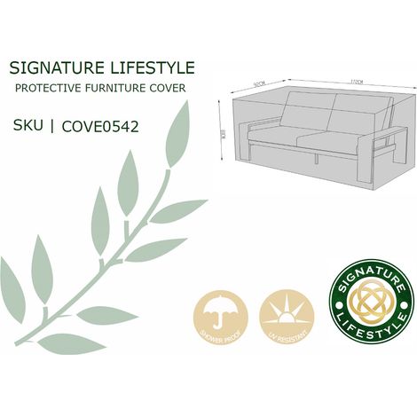 Signature Weave Venus 2 Seater Sofa Chair Garden Outdoor Furniture Cover (1/2)