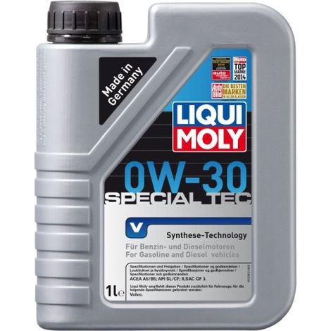 HUILE LIQUI MOLY 0W30 1L SPECIAL TEC V / VOLVO / SL/CF / A5/B5 / GF-3 / VCC 95200377