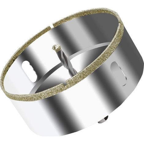 Scie Cloche Diamantée 100 mm avec Foret Guidage de Centrage, Scie Cloche Carrelage avec revêtement diamant, Foret trépan Diamant pour verre, carrelage, céramique, marbre, granit (1/5)