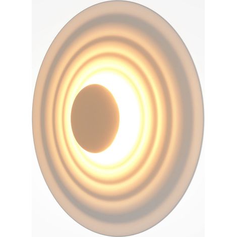 [GEBRAUCHT] B-Ware Maytoni Wandleuchte Wandlampe Nami Led Weiß Aluminium Warmweiß 6 W ø 40 Cm 216 Lm