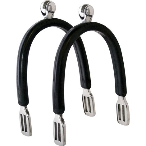 Speroni soft touch da donna in acciaio inox e gomma con rotella orizzontale 15 mm