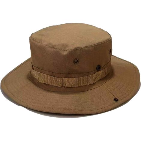 Chapeau Cloche - Protection Uv - Ajustable Par Cordon Et Bretelle - Pour Homme Et Femme - Idéal Plage Randonnée Jardinage - 1 Pièce (1/5)