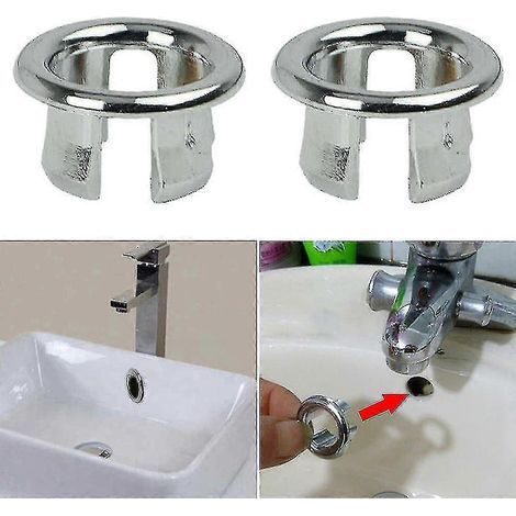 Cache-bonde de lavabo de salle de bain (pièce de rechange)-2PCS (1/5)