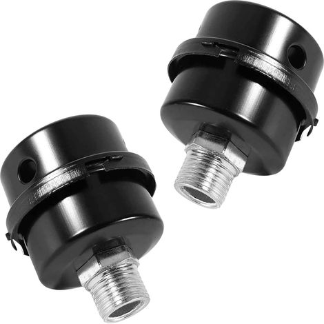 Filtres à Air Compresseurs, Filtre D'aspiration, Silencieux Sans Huile, 2 Pièces de 20mm de Métal Filtre à Air de Compresseur, 1/2" Filetage Filtre de Compresseur D'air, Filtre à Air de Compresseur (1/5)