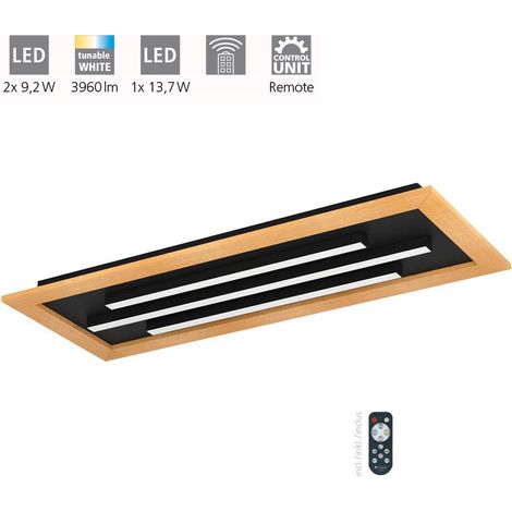 Plafoniera Moderna Tirrenara Acciaio Nero 1 Luce Led Integrato 9,2W (1/5)
