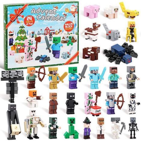 Calendrier de l’Avent - - 2025 - 24 jours - 29 figurines - Multicolore