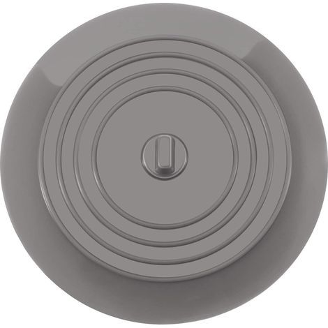 6 Pouces Bouchon de Baignoire en Silicone Bouchon de Vidange pour la Cuisine, la Salle de Bain et Blanchisseries(gris) (1/5)