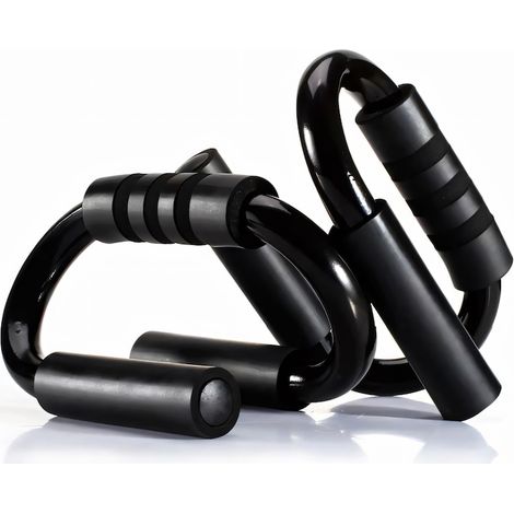RETOO ActiveFit Liegestützgriffe-Set – Rutschfeste Trainingsgriffe, robuste Konstruktion aus verchromtem Stahl, Neopren-Schaumstoffgriffe, Maße: 15,5 cm lang, 11,5 cm breit, 11,5 cm hoch, 10,5 cm Neop (1/5)