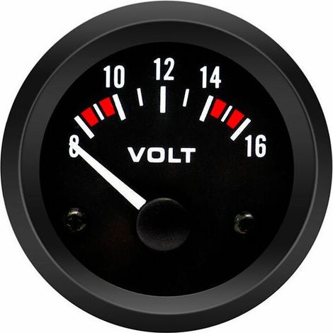 Voltmètre Volt Jauge BX100007 52mm/2in Voltmètre Jauge (8-16V) voltmetre voiture gauge+gorgeri universal 12v voltmètre (1/5)