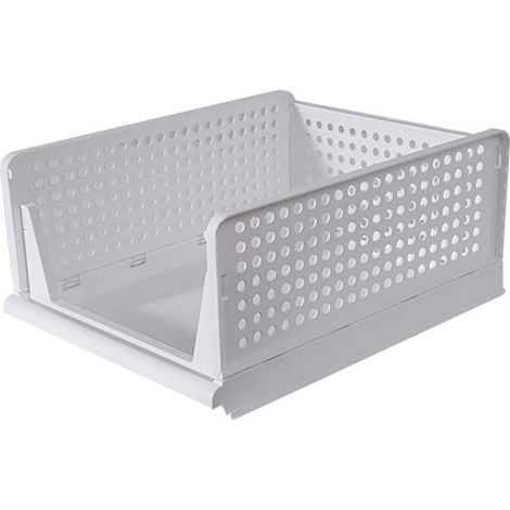 Étagère de rangement - KZQ - Pliable - Empilable - Polypropylène écologique - Design moderne (1/5)