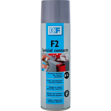 Aérosol nettoyant contacts électriques 500ml – Désoxydant et lubrifiant – Protection anti-corrosion – Valve multidirectionnelle et tube capillaire – KF
