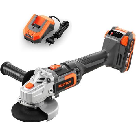 Smerigliatrice angolare a batteria 20V FUXTEC Set E1WS20 con batteria e caricatore (1/5)