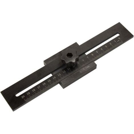 Traçage de précision : 200 mm, outil de traçage, règle de traçage pour le travail du bois pour un marquage et une délimitation précis des marques et des repères (1/4)