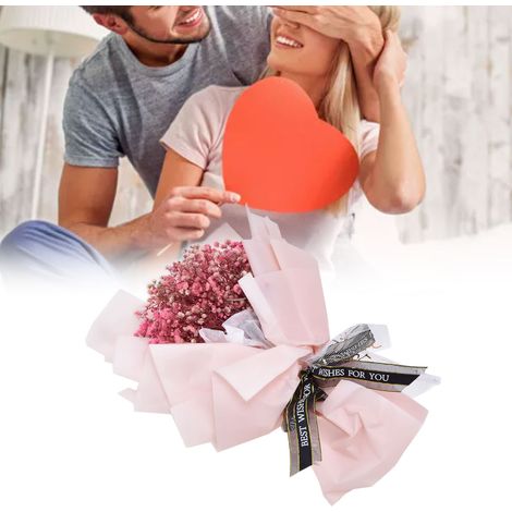Geschenkverpackungen zum Valentinstag, Geschenktüten für die Qixi-Party, transparente Tragetaschen mit Blumen zum Lehrertag, Süßigkeitentüten (1/5)