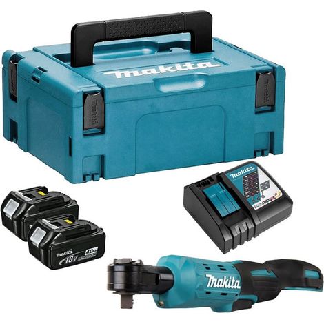 18 V Li-Ion Ratschenschlüssel 3/8" 1/4" 47,5 Nm (2x4,0 Ah) in MAKPAC - MAKITA DWR180RMJ