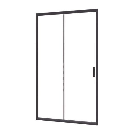 ONDEE ZEN - Porte de douche NAPA - Coulissante - Finition Noir - 140x195cm (1/5)