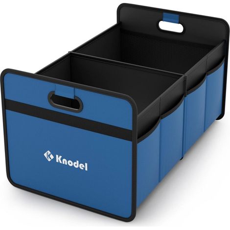 Organisateur de coffre pliable 50x31x26cm, bleu, avec poignées renforcées (1/5)