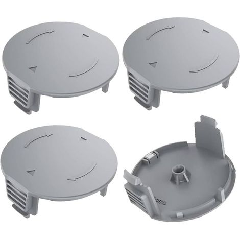 Lot de 4 couvercles de bobine pour coupe-bordures Bosch Universal GrassCut 18, 18v-26, 18-230, référence 1600A01R5J (1/5)