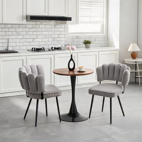 Ensemble table et chaises en kit table ronde 60 cm en MDF et 2 (1/5)