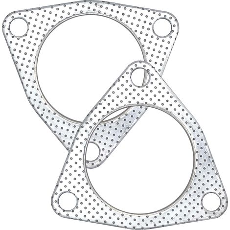 Lot de 2 joints d'échappement de 76,2 mm - Bride de silencieux - Avec bague de feu de rechange (1/5)