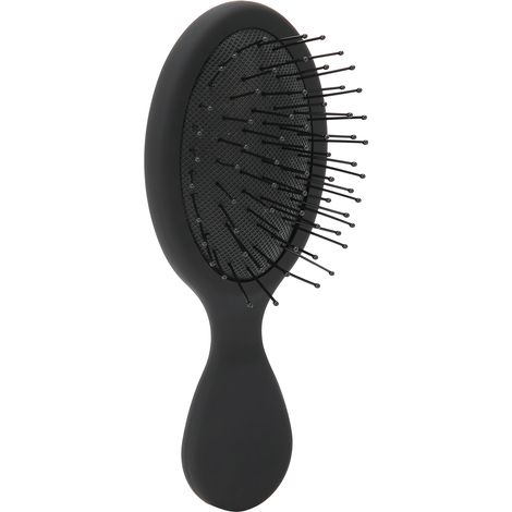 Brosse à cheveux lissante portable coussin d'air, peigne coiffant noir, outil de lissage thermique, brosse magique pour femmes et hommes. (1/5)