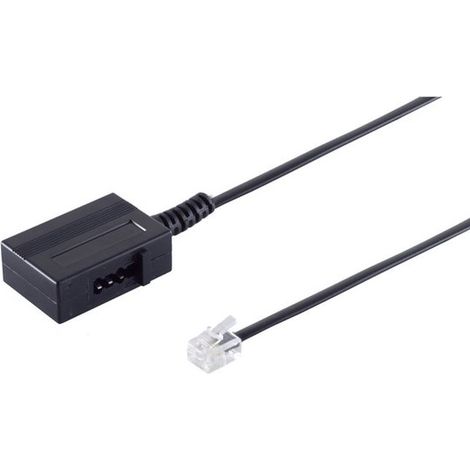 Western Stecker 6/4 / TAE N-Buchse 0,2m