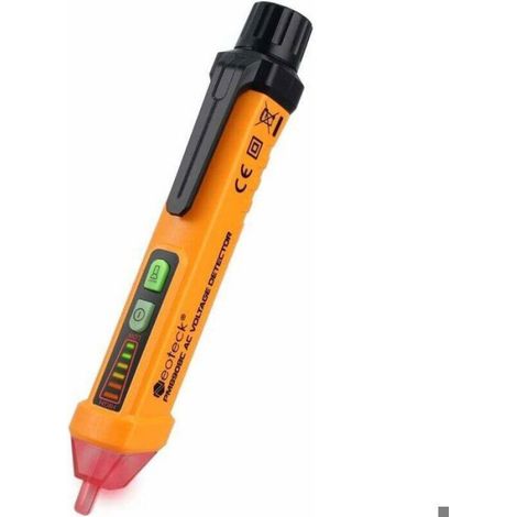 Testeur Electrique - Detecteur Tension Sans Contact 12 V À 1000 V - Pour Fil Phase Neutre - Lampe Torche Intégrée - 1 Pièce (1/4)