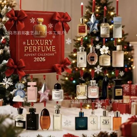 Havsglas Tomte Adventskalender 2026 – Liten Tomte Julnedräkning Parfum de luxe