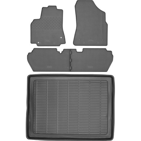 Citroën Berlingo II Kombi (2008–2018) – Set: Gummifußmatten + Kofferraummatte (1/5)