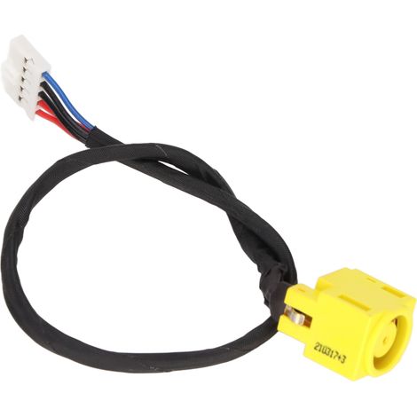 Câble Jack d'Alimentation DC en ABS, Connecteur Compact et Léger, Remplacement Facile pour Lenovo Essential B590, Réf : 50.4TE08.031 (1/5)