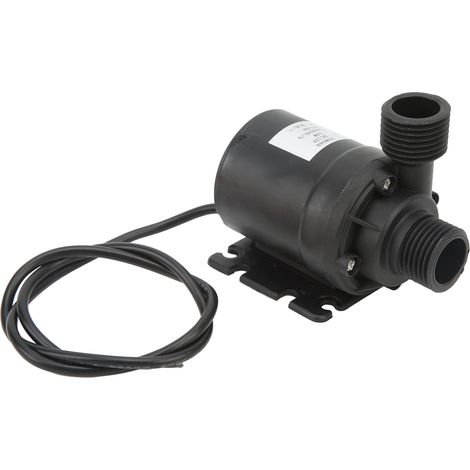 Pompe submersible sans balais 12V DC, hauteur de refoulement 5m, étanche IP68, silencieuse, pour fontaine, bassin, aquarium (1/5)