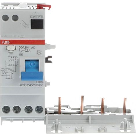 Blocco differenziale 4p dda204 ac 25a 300ma abb b427945 (1/6)