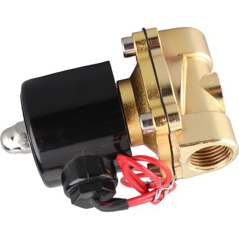 DN15 1/2" 220V elektrisches Magnetventil, Zinkgehäuse, normalerweise geschlossen - für Flüssigkeiten, Gase, Luft, Öl (1/5)