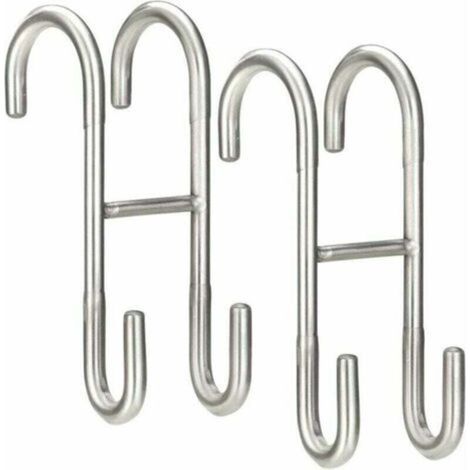 Set of 2 lightweight wall-mounted shower enclosure hooks, shower door hooks for glass bathrooms (1/5)
