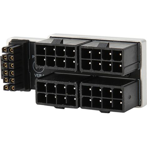 Un adaptador modular para tarjeta gráfica, con un diseño angular y terminales de señal, es actualizable y totalmente compatible con su PC para juegos o estación de trabajo.