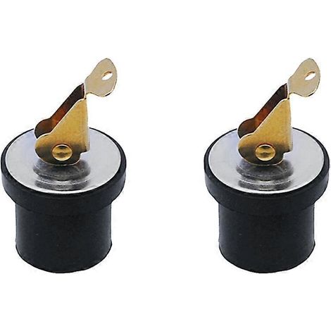Bouchon de vidange à compression en laiton avec joint en caoutchouc, type vis, pour évacuations de 7/8 po de diamètre (bateau ou yacht). (1/5)
