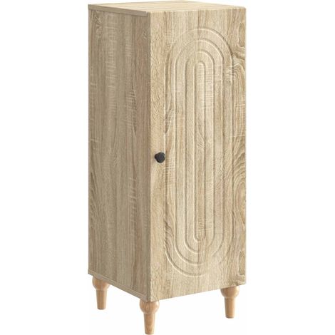 Sideboard Sonoma Oak 33 x 34.5 x 90 cm Engineered Wood vidaXL