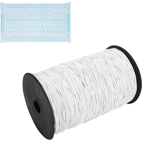 1,5 mm 500 m rundes elastisches Bungee-Seil, dehnbare Kordel, ideal für Kleiderherstellung und Bastelarbeiten (1/5)