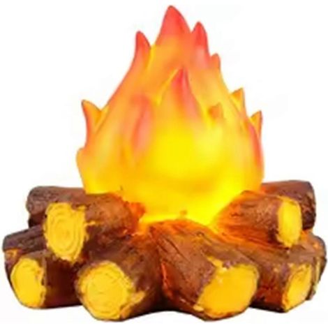 Lampe LED à effet flamme de bois de chauffage pour le camping et la décoration extérieure (1/5)