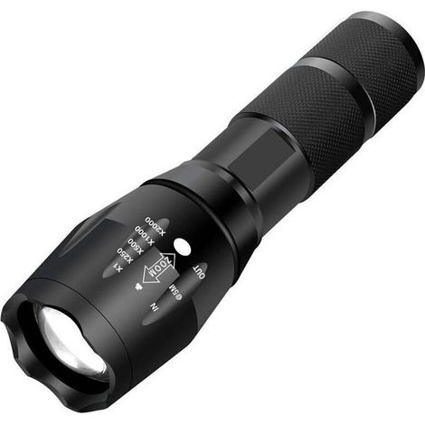 Lampe torche LED extrêmement puissante XML-T6, lampe torche militaire, utilisable pour