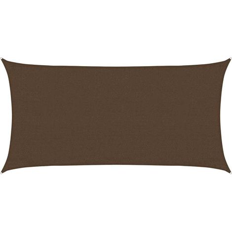 Maison Exclusive - Sonnensegel 160 g/m² Braun 3x6 m HDPE (1/5)