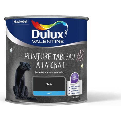 Peinture De Rénovation Tableau à la craie Mat Noir 0,5 L - Dulux Valentine