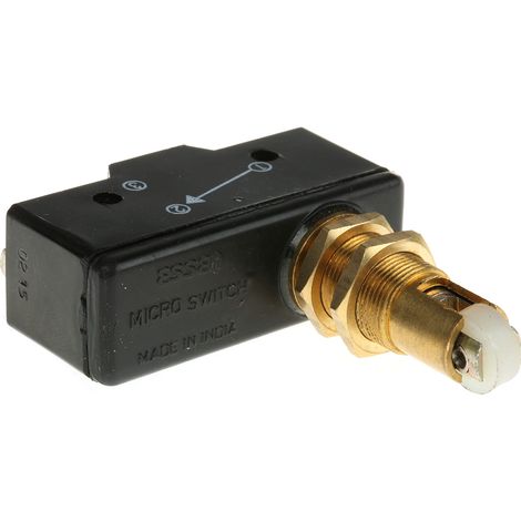 Microrupteur RS PRO Poussoir à ressort, 1 RT, 15 A, Vis 250V c.a. ( Prix pour 1 ) (1/2)