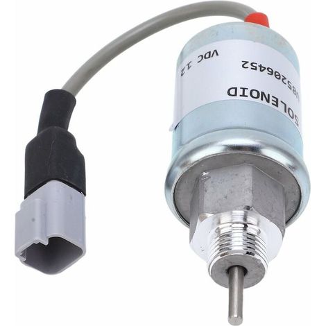 Électrovanne D'arrêt de Carburant, 12 V Électrovanne D'arrêt de Carburant 185206452 Remplacement Robuste pour Perkins GG - 402D-15 GH - 403D-07 (1/4)