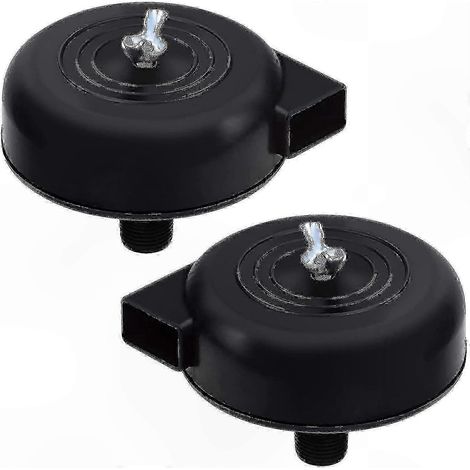 Luftkompressorfilter, 2er-Pack, 16 mm 3/8PT Außengewinde, schwarz, für pneumatische Kompressionssysteme (1/3)